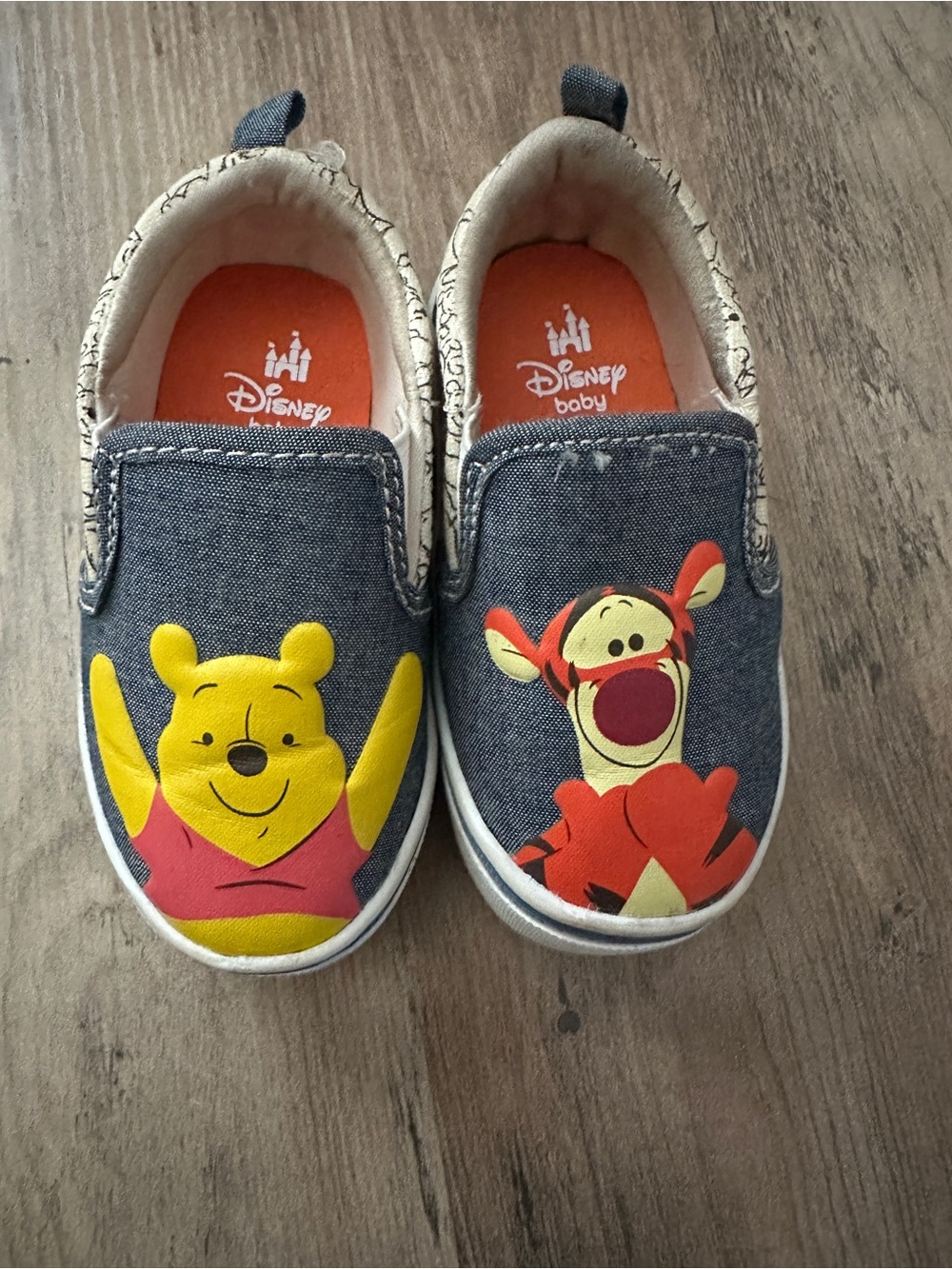 Disney Kids' Winnie the Pooh & Tigger Slip-On Shoes - Denim Blue
